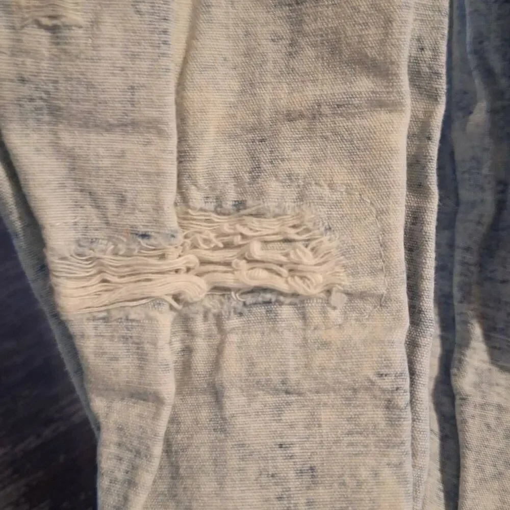Justice Girls Bleached Distressed Girlfriend‎ Jeans Size 10
